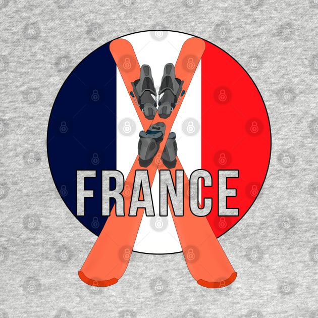 Cool Ski Flag of France by DiegoCarvalho